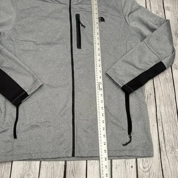 The North Face Mens Canyonlands Full-Zip Fleece Heather Gray Sweatshirt Size 2XL - Picture 5 of 12